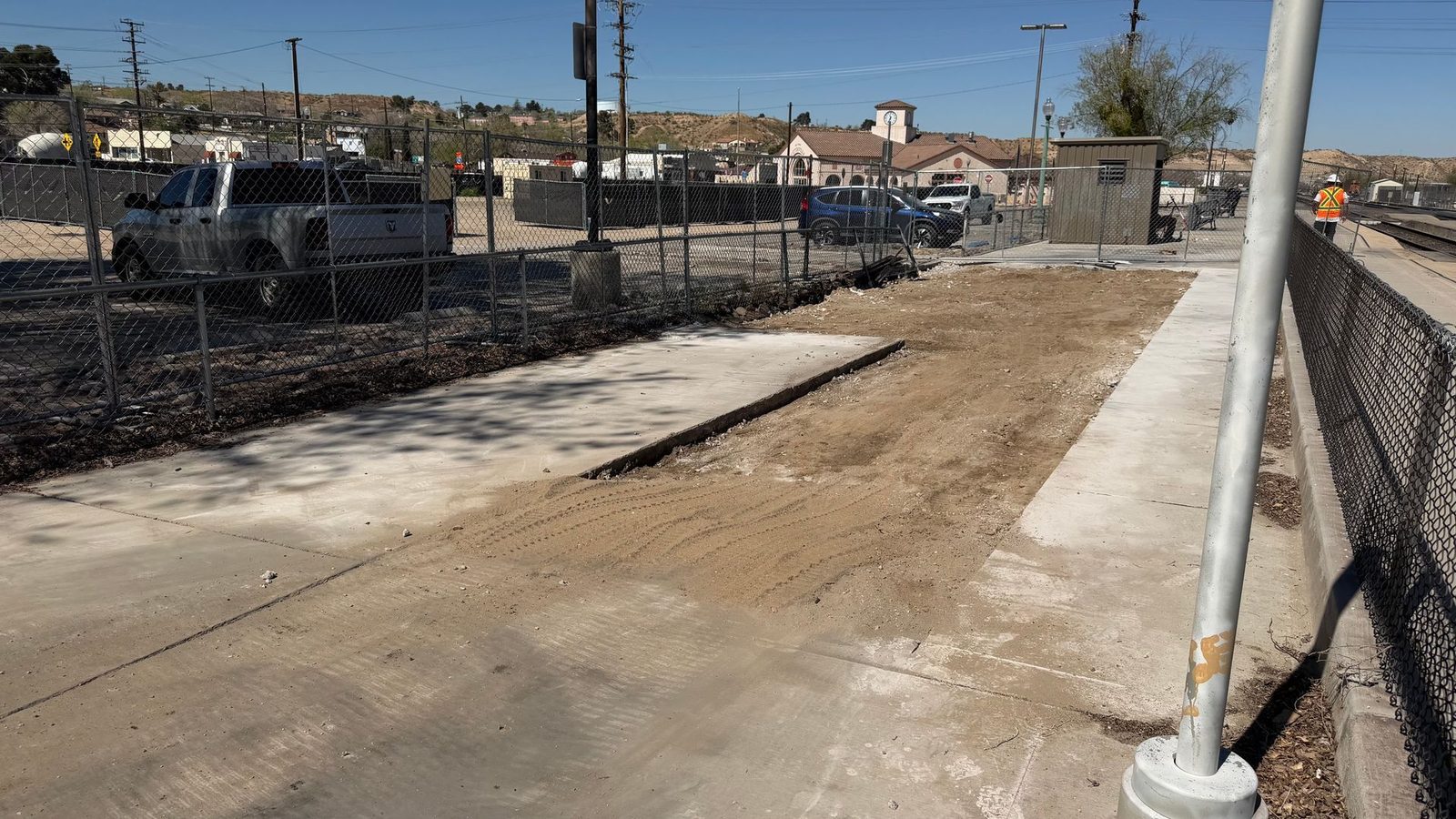 Finished, compacted pad