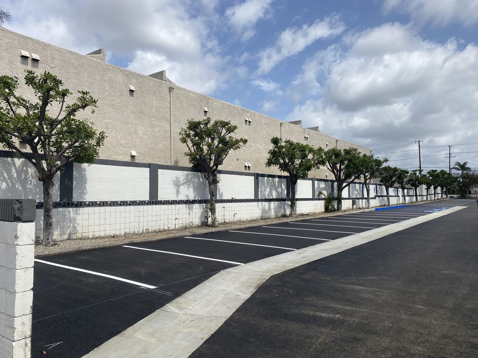 Parking lot reconstruction, Anaheim